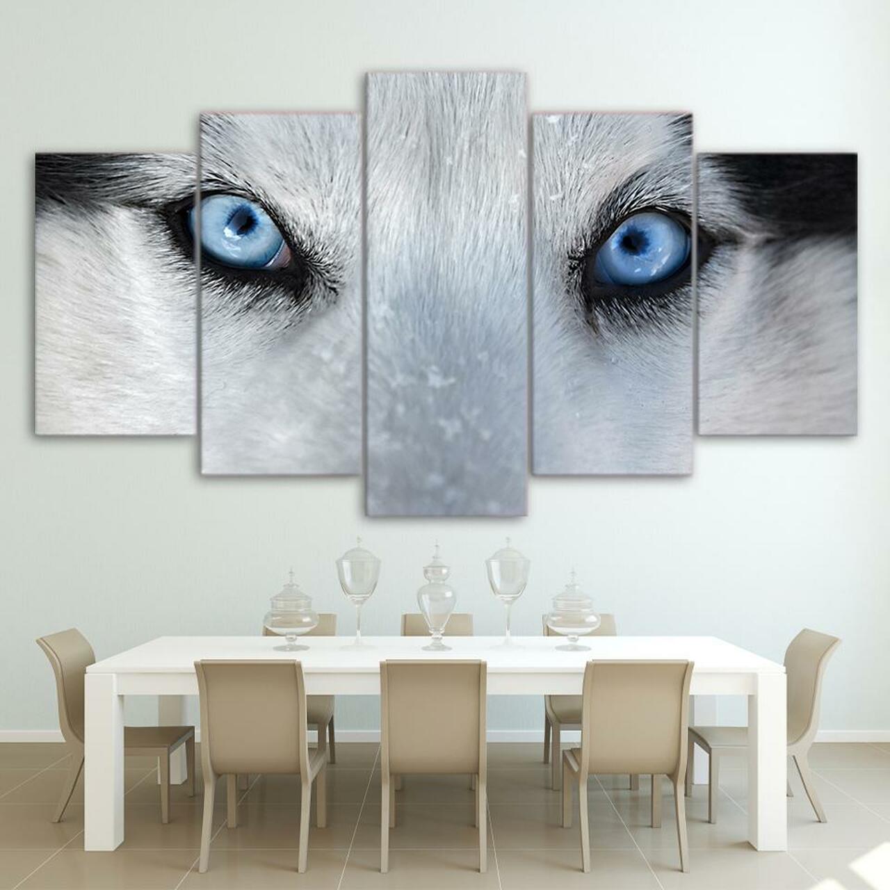 Blue Eyes Canvas Wall Art