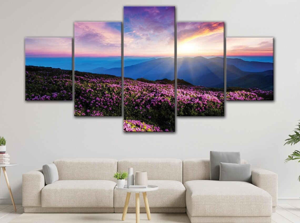Blue Ridge Mountains In Spring Canvas Wall Art