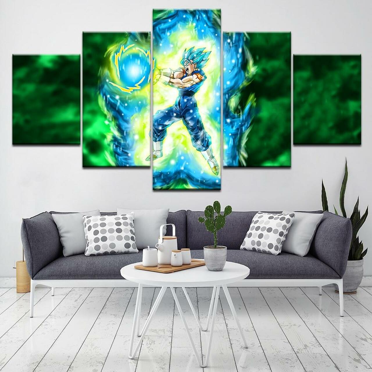 Blue Vegito Canvas Wall Art