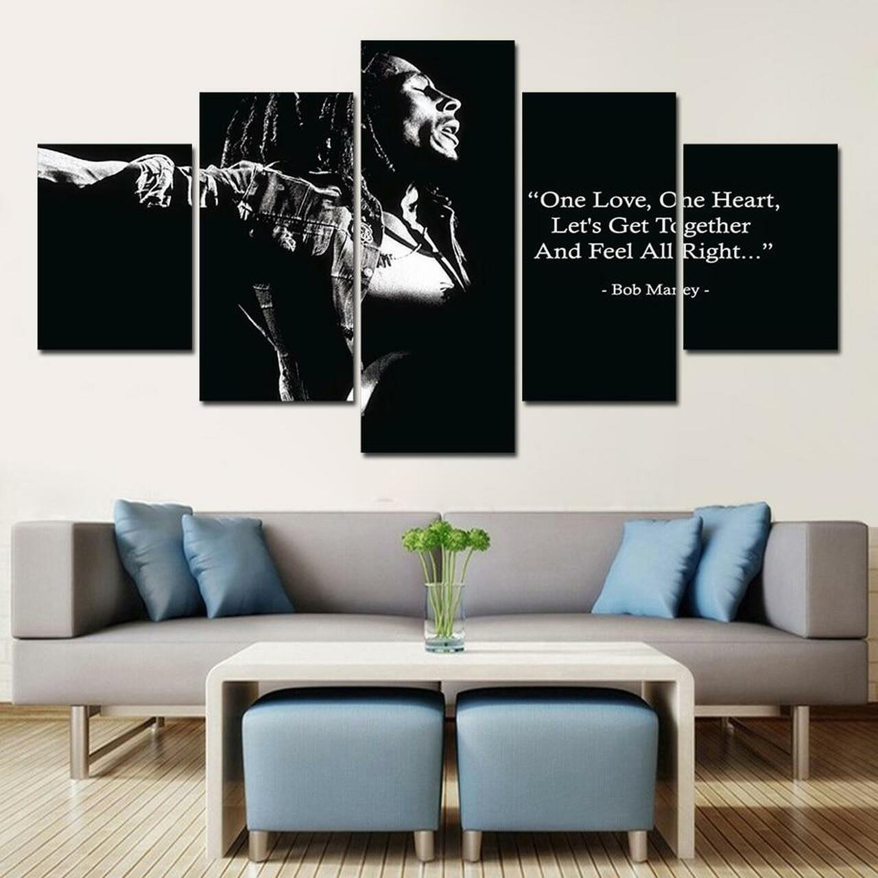 Bob Marley One Love Canvas Wall Art