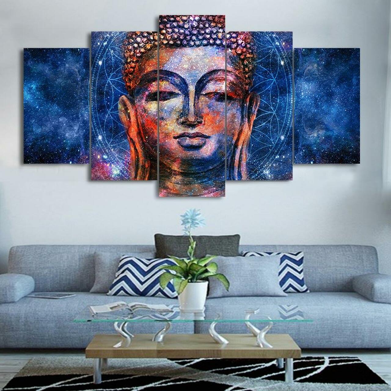 Buddha Galaxy Canvas Wall Art
