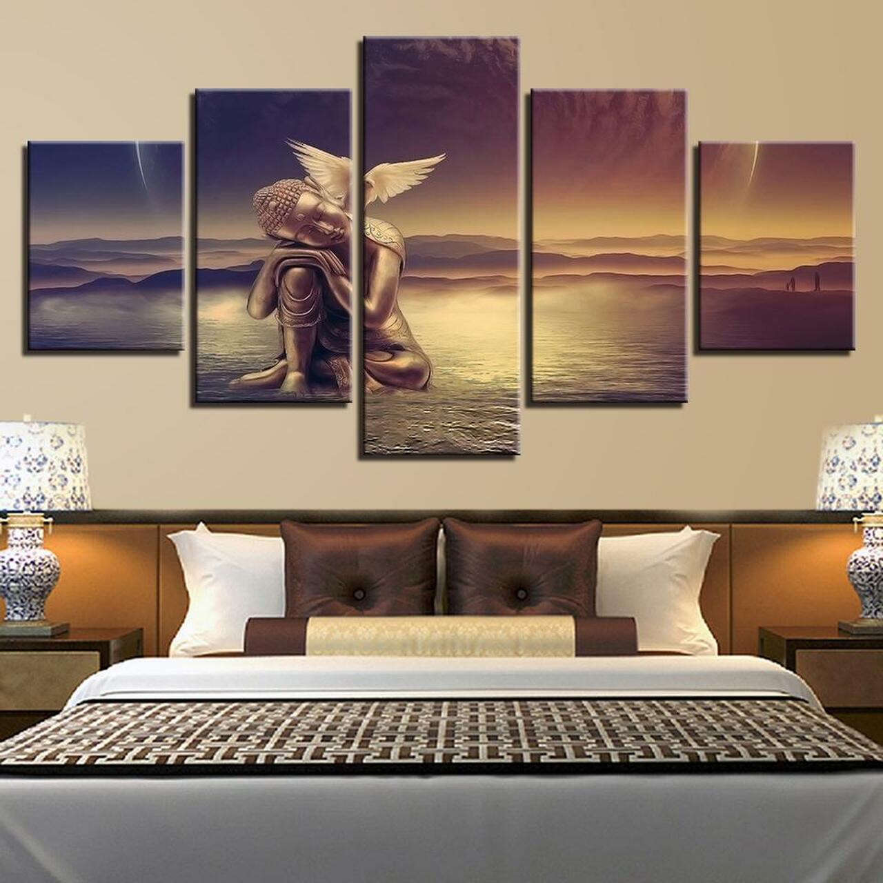 Buddha Wings Canvas Wall Art