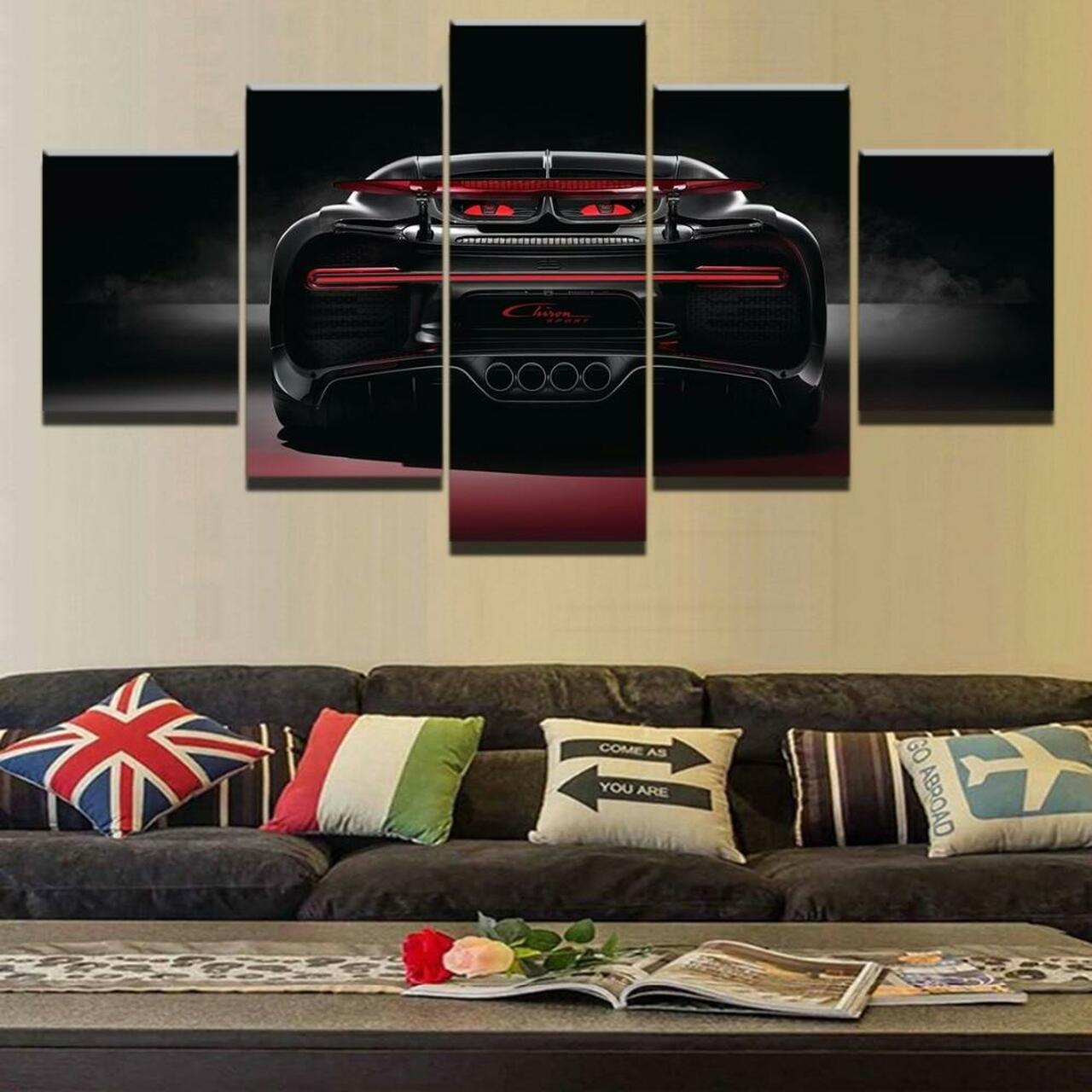 Bugatti Chiron Sport Car Canvas Wall Art