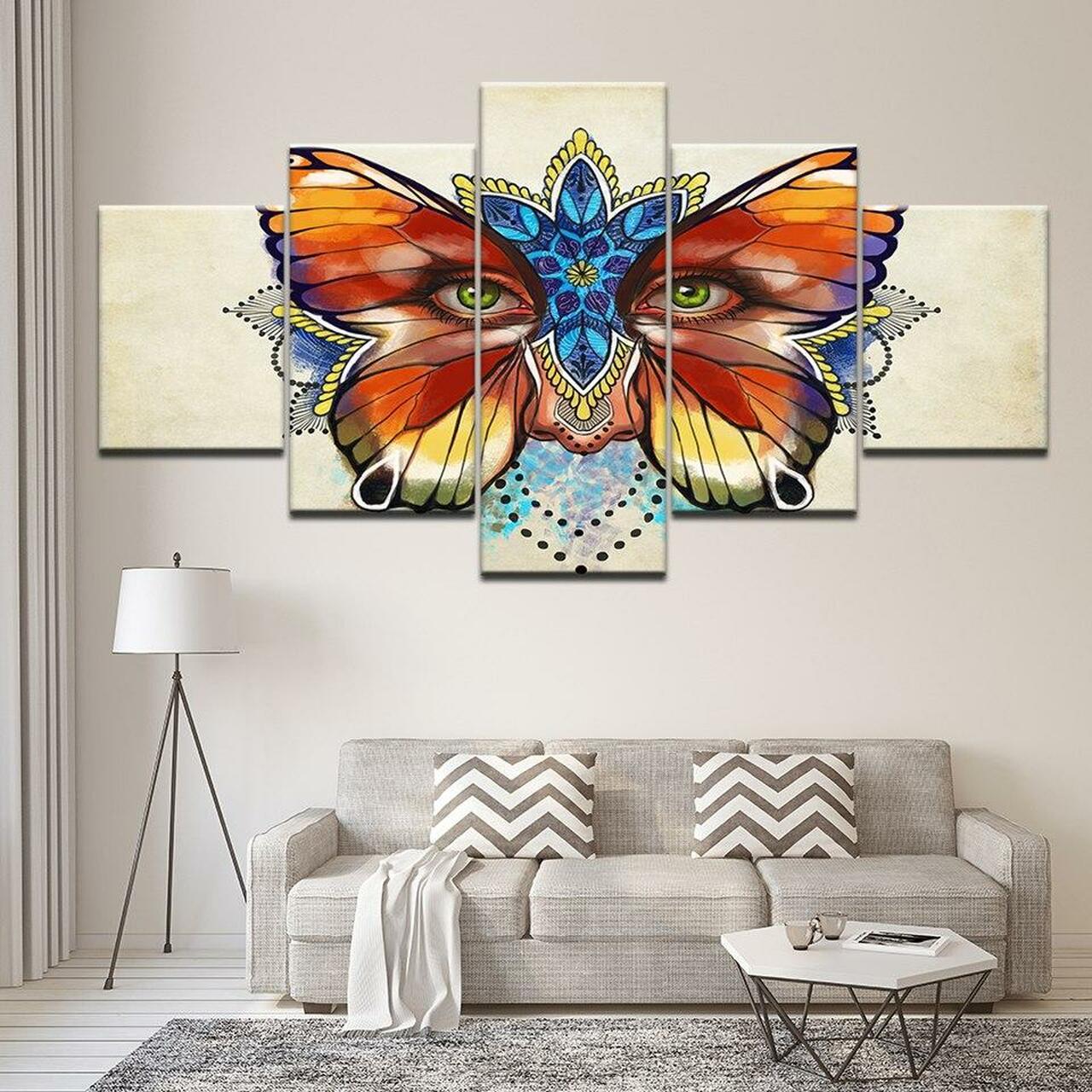 Butterfly Eyes Canvas Wall Art