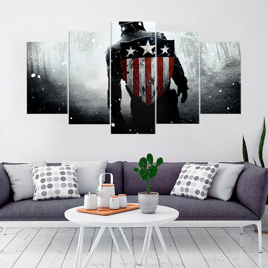 Captain America Superheroes Canvas Wall Art