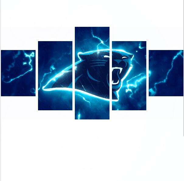 Carolina Panthers Sports Team Ation Canvas Wall Art