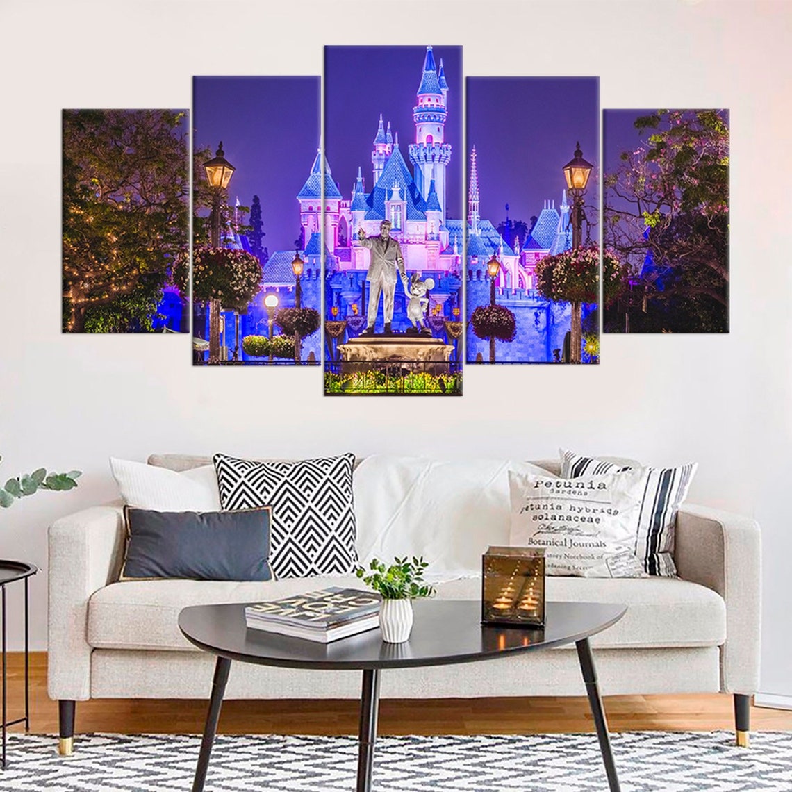 Castle Princess Kids Children Room Canvas Wall Art