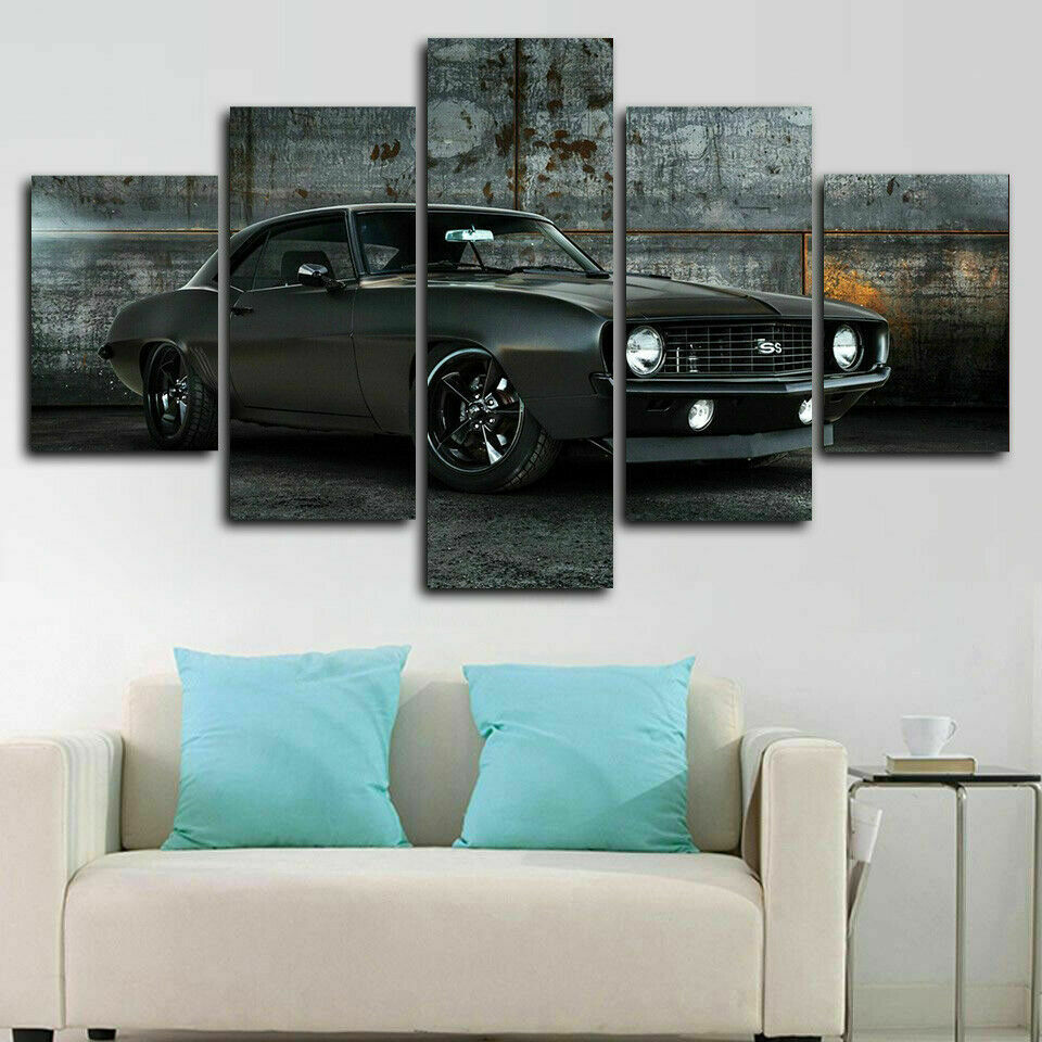 Chevrolet Camaro Ss 1969 Muscle Car Canvas Wall Art