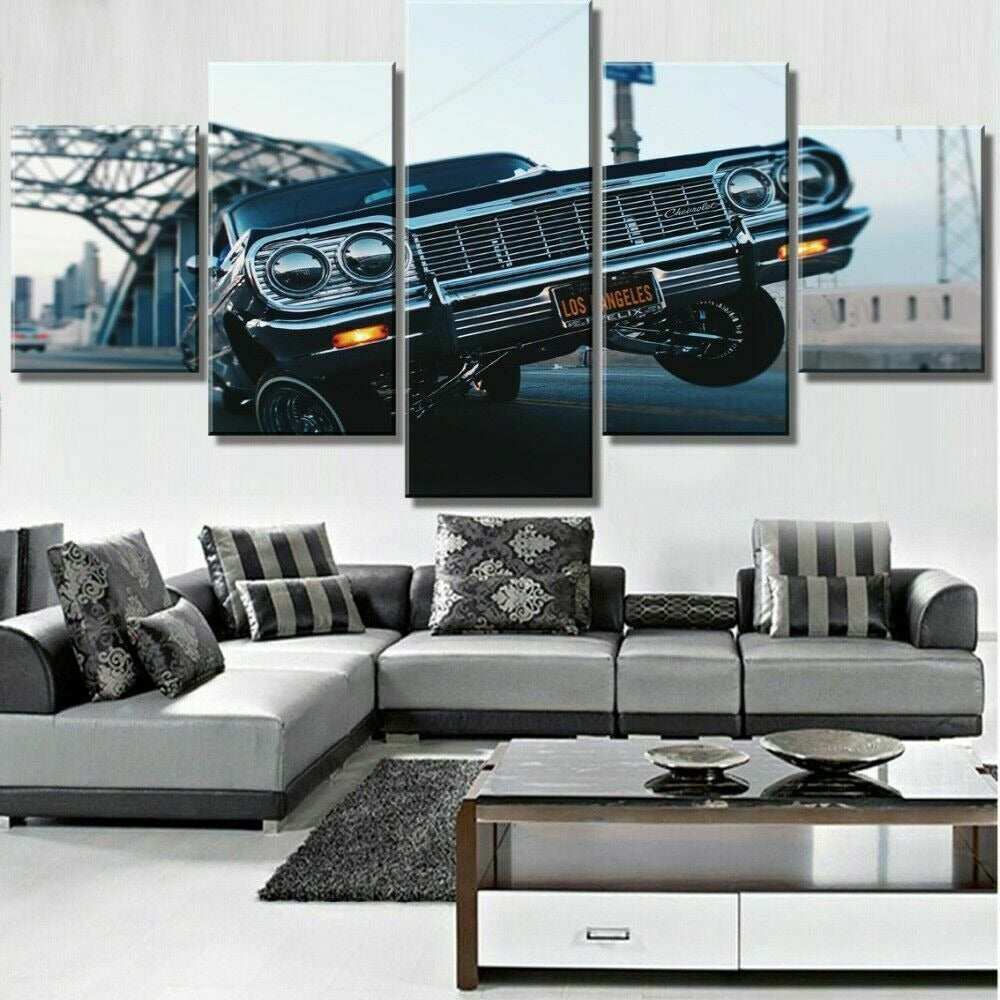 Chevrolet Lowrider Hop Car Canvas Wall Art