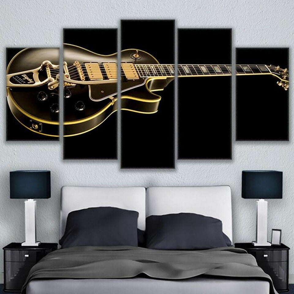 Classic Guitar Musical Instrument Canvas Wall Art