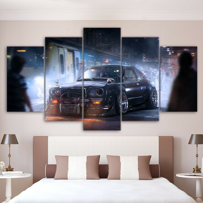 Classic Vintage Sports Car Canvas Wall Art