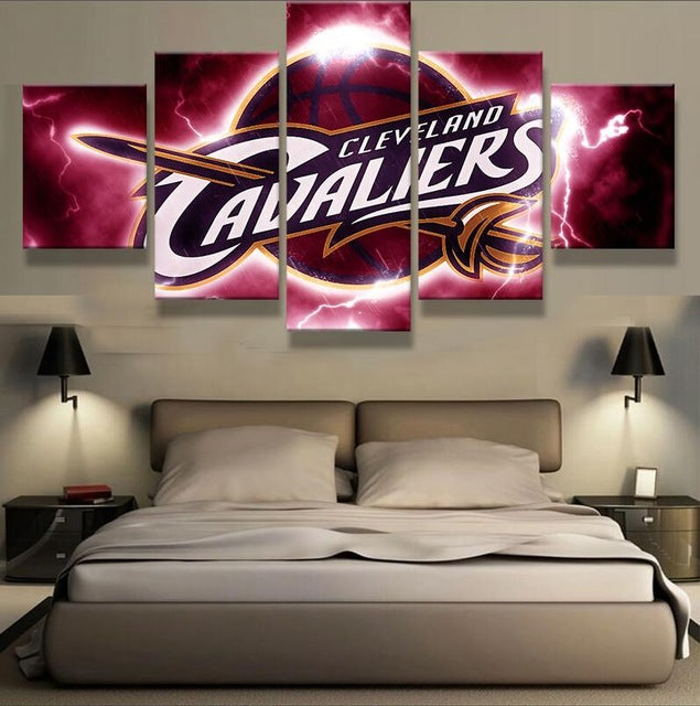 Cleveland Cavaliers Sports Team Ation Canvas Wall Art