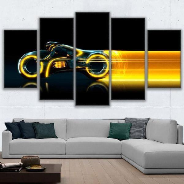 Club Motorcycle Canvas Wall Art