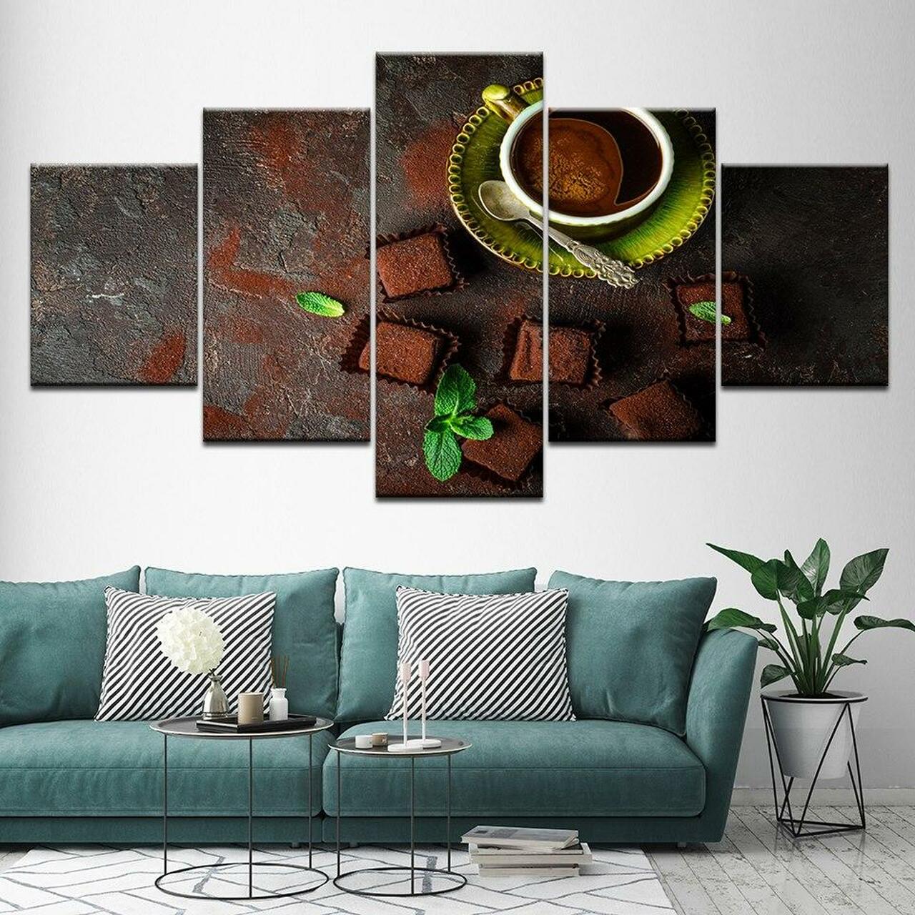 Coffee Tiramisu Canvas Wall Art
