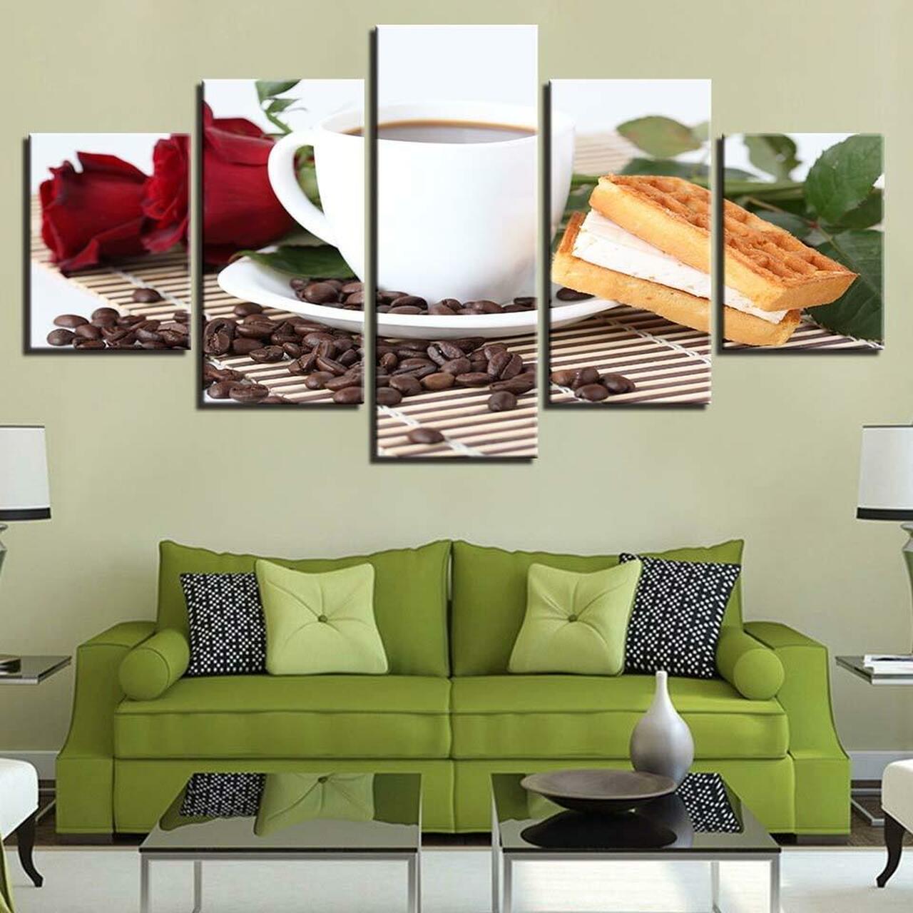 Coffee Waffles Canvas Wall Art