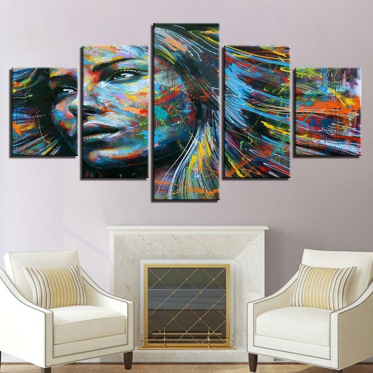 Color My Hair Canvas Wall Art