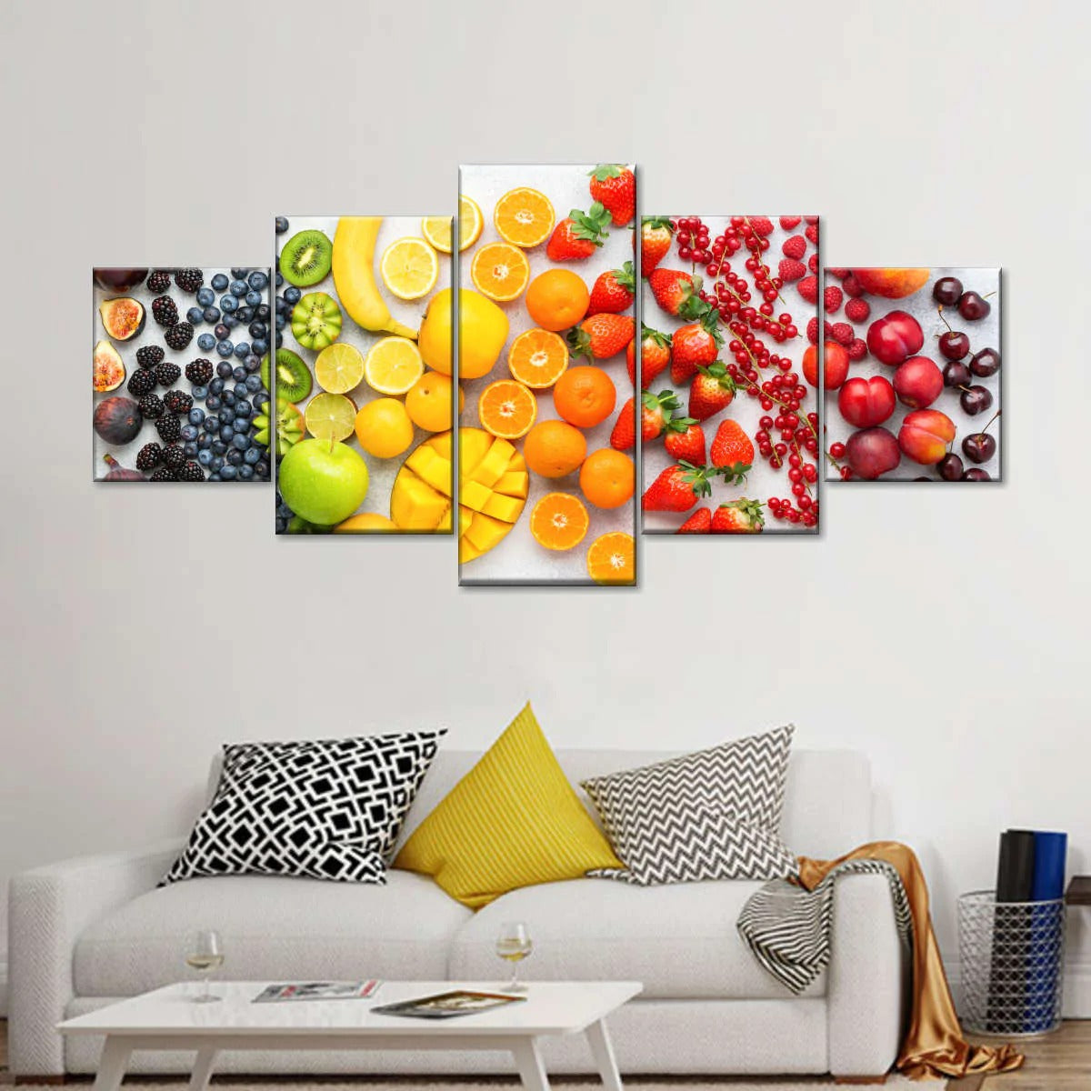 Colorful Fruits Orange Canvas Wall Art