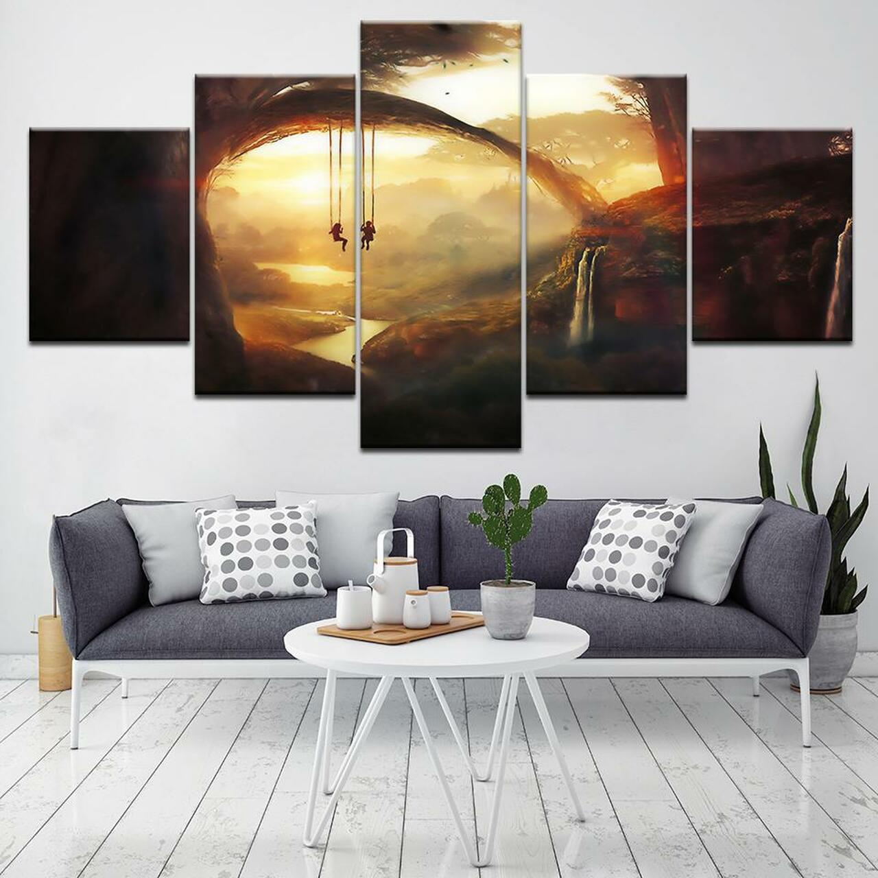 Couples View Canvas Wall Art