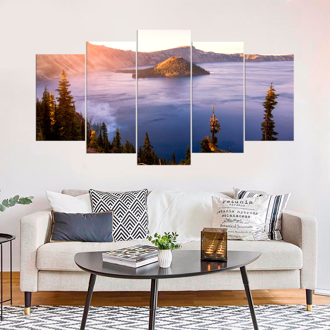 Crater Lake Oregon National Park Canvas Wall Art