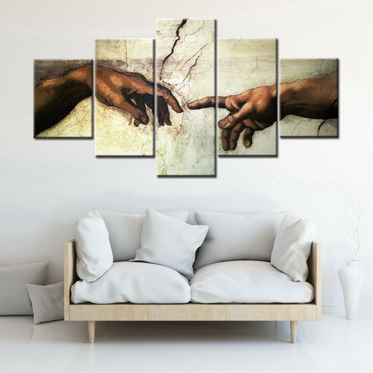 Creation Of Adam Canvas Wall Art