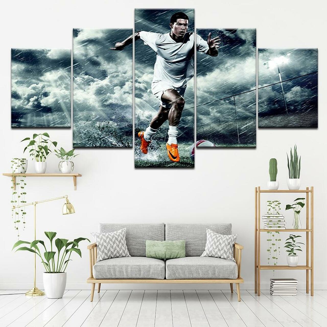 Cristiano Ronaldo Football Star Canvas Wall Art