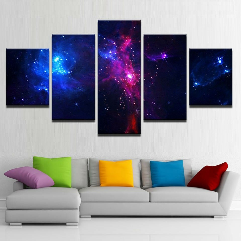 Deep Space Constellation Canvas Wall Art