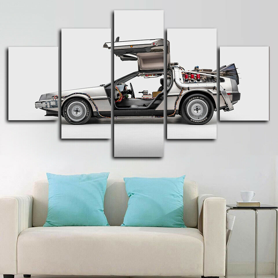 Delorean Dmc-12 Back To Future Canvas Wall Art