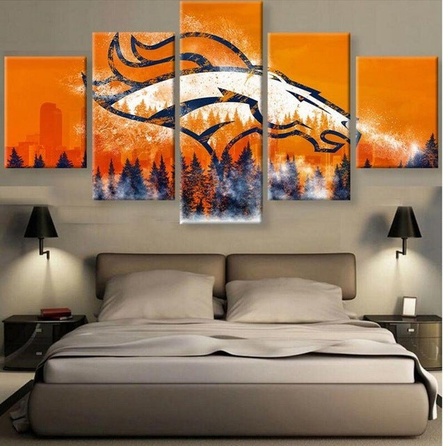 Denver Broncos Canvas Wall Art