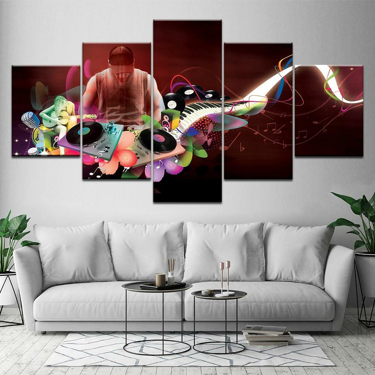 Dj And His Life Canvas Wall Art