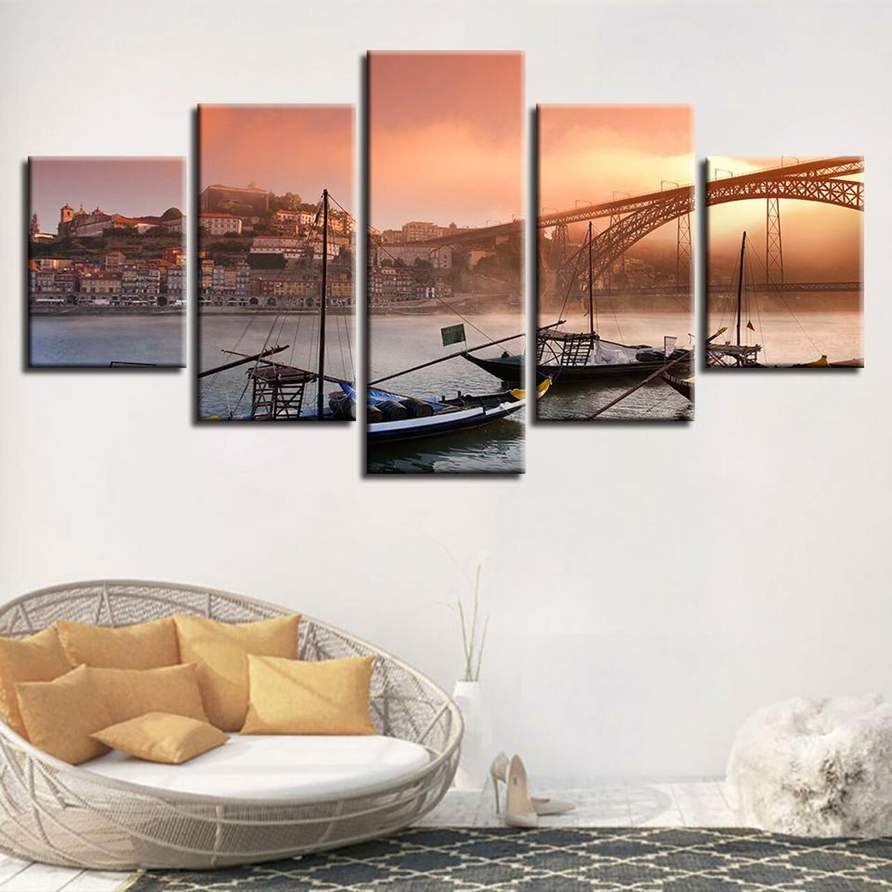 Dom Luis Bridge Canvas Wall Art