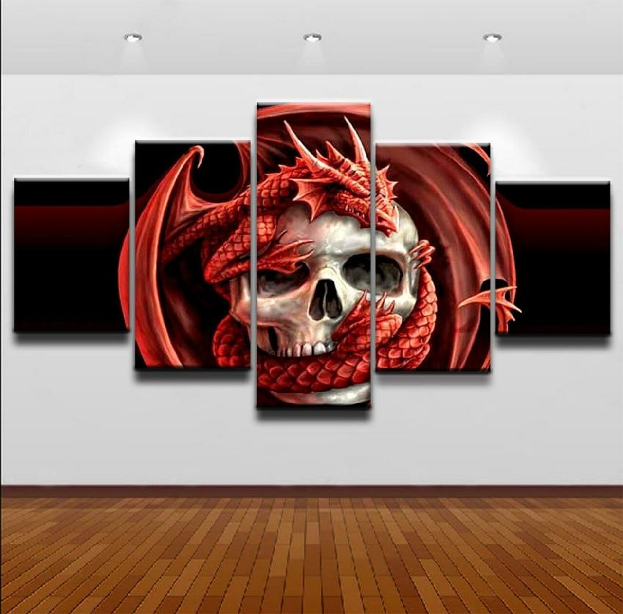 Dragon On Mind Canvas Wall Art