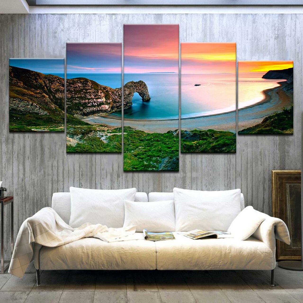 Durdle Door Landscape Canvas Wall Art