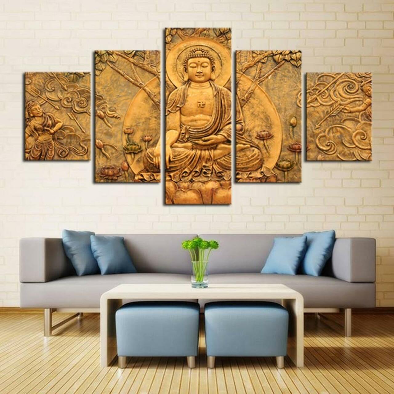 Earth Buddha Canvas Wall Art