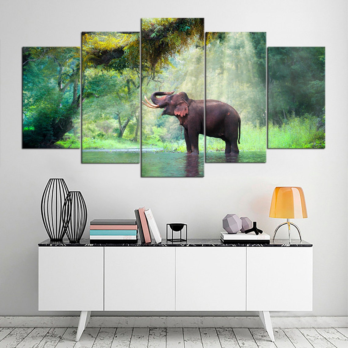 Elephant Wild Animal Canvas Wall Art