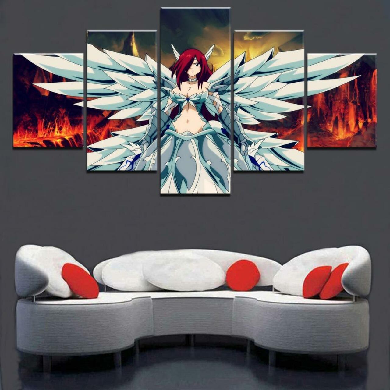 Erza Scarlet Fairy Tail Canvas Wall Art