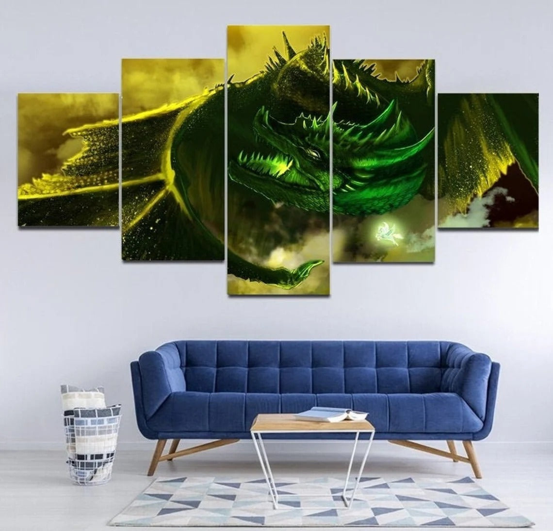 Fantasy Dragon Canvas Wall Art