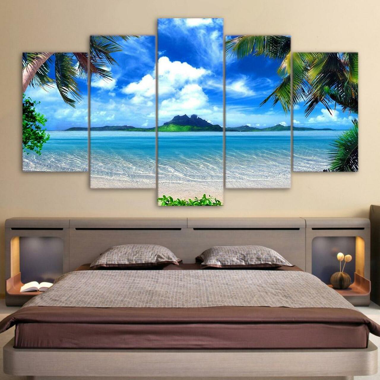 Far Away Island Canvas Wall Art