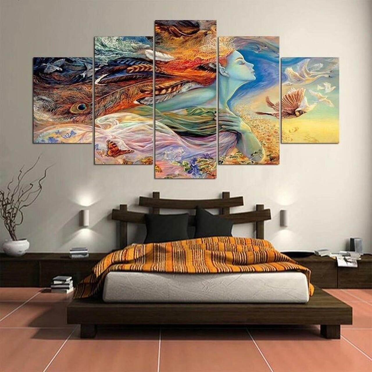 Feather Fairy Canvas Wall Art