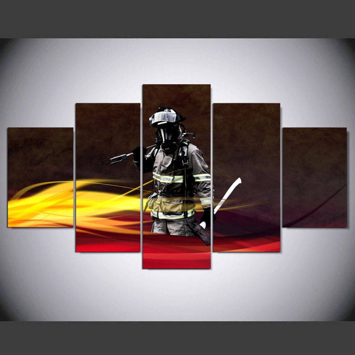 Firefighter Canvas Wall Art