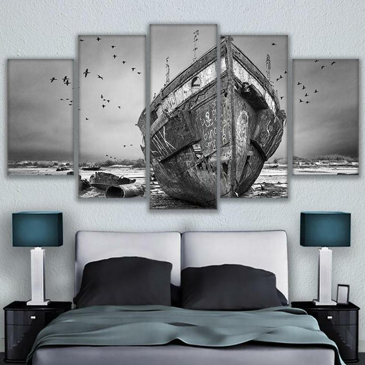 Fishing Boat Canvas Wall Art