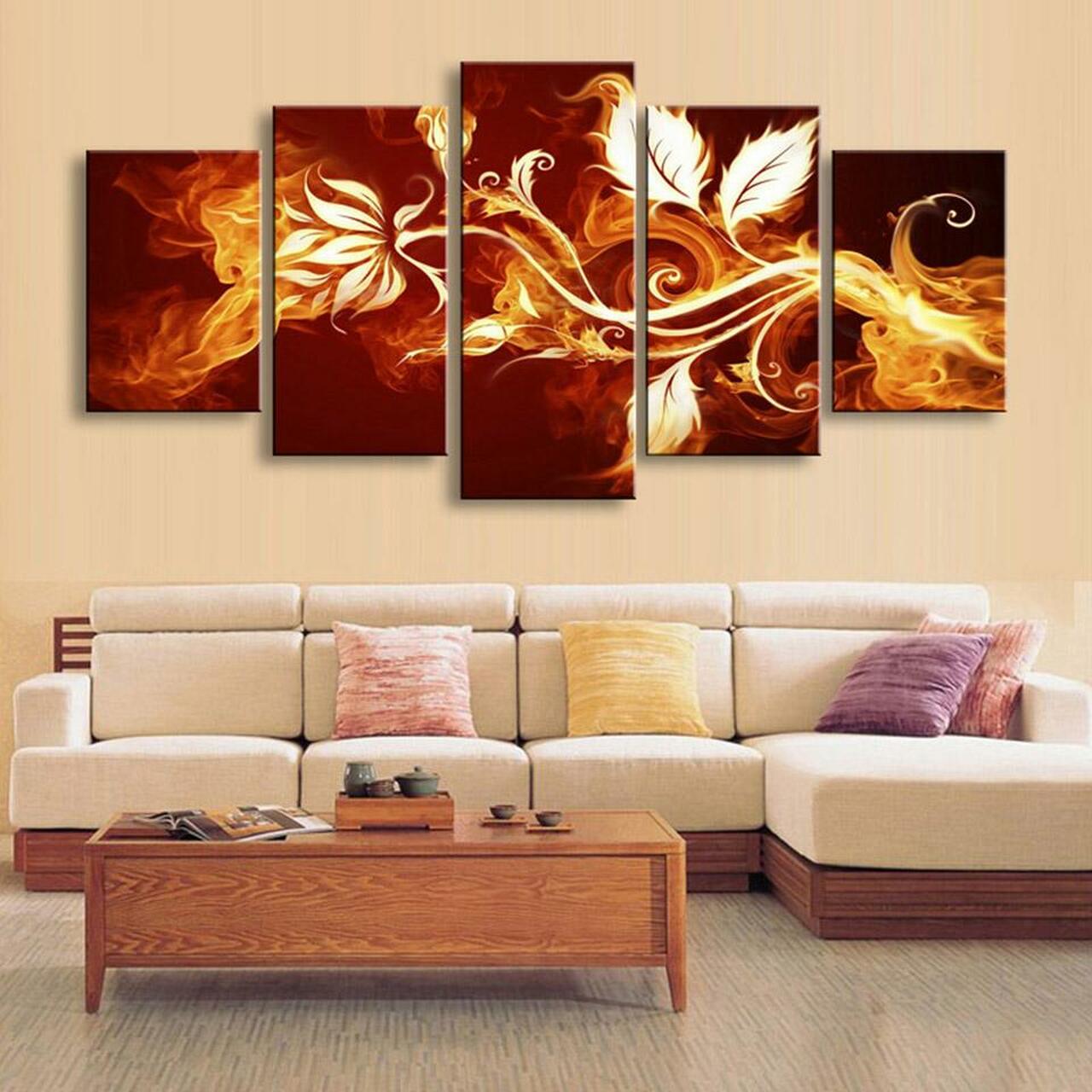 Flowers Of Fire Canvas Wall Art