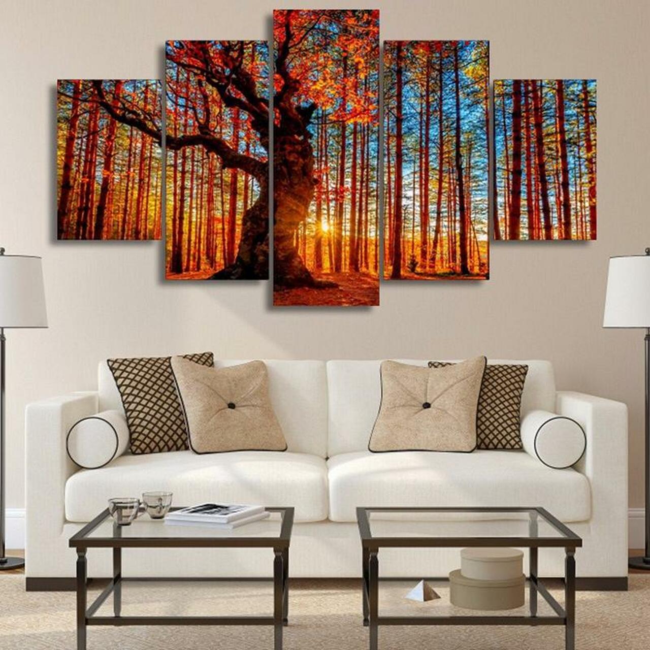 Foliage Of Tree Canvas Wall Art