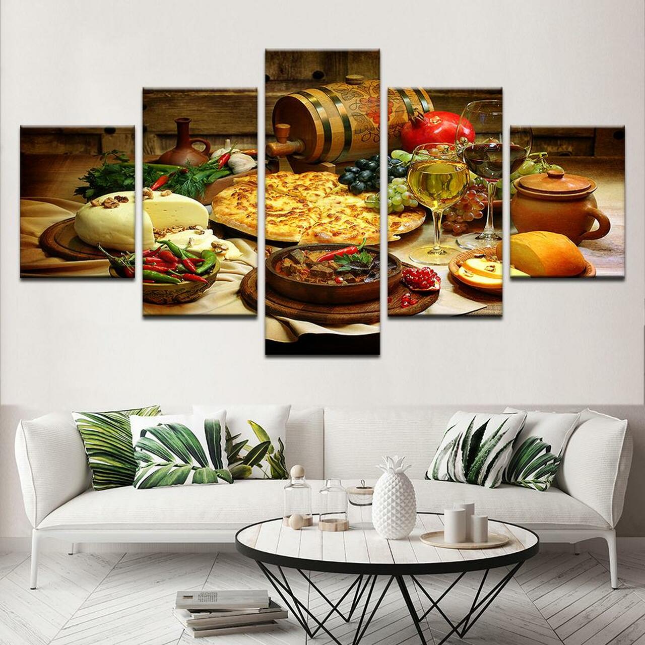 Food And Drinks Canvas Wall Art