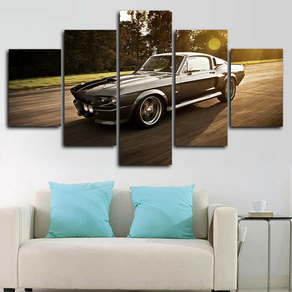 Ford Mustang Eleanor Car Canvas Wall Art