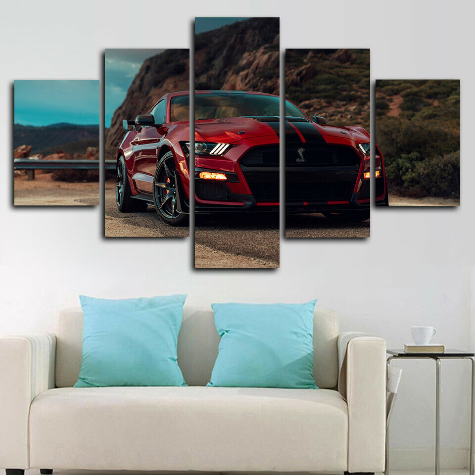 Ford Mustang Shelby Gt500 Car Canvas Wall Art