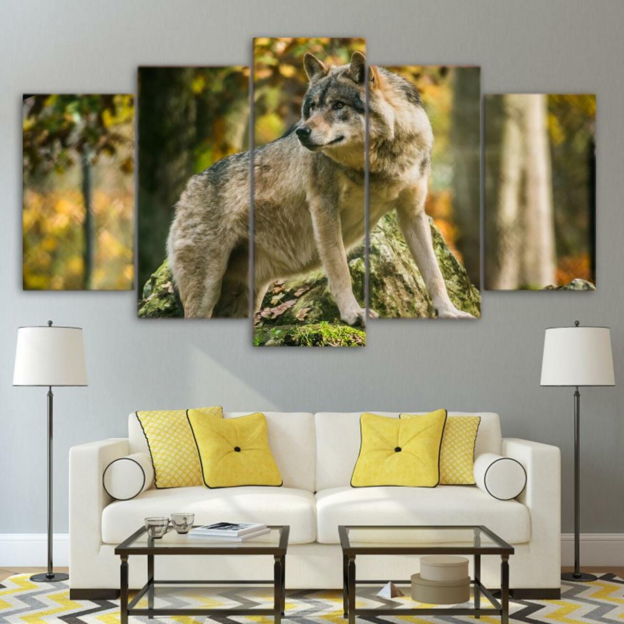 Forest Wolf Canvas Wall Art