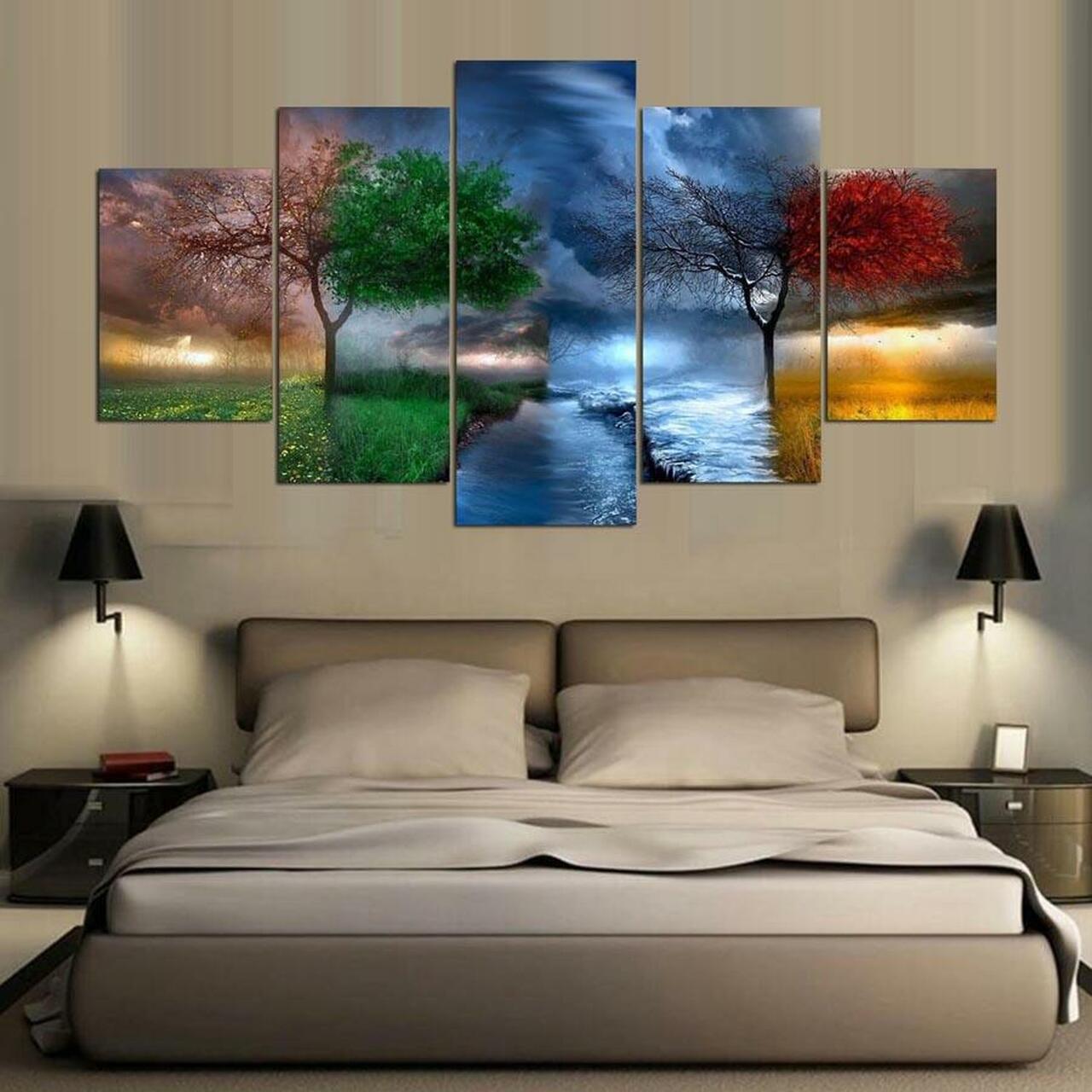 Four Seasons Canvas Wall Art