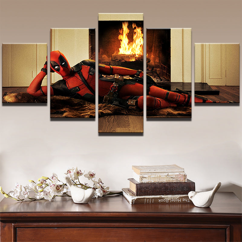 Funny Deadpool Movie Ation Canvas Wall Art