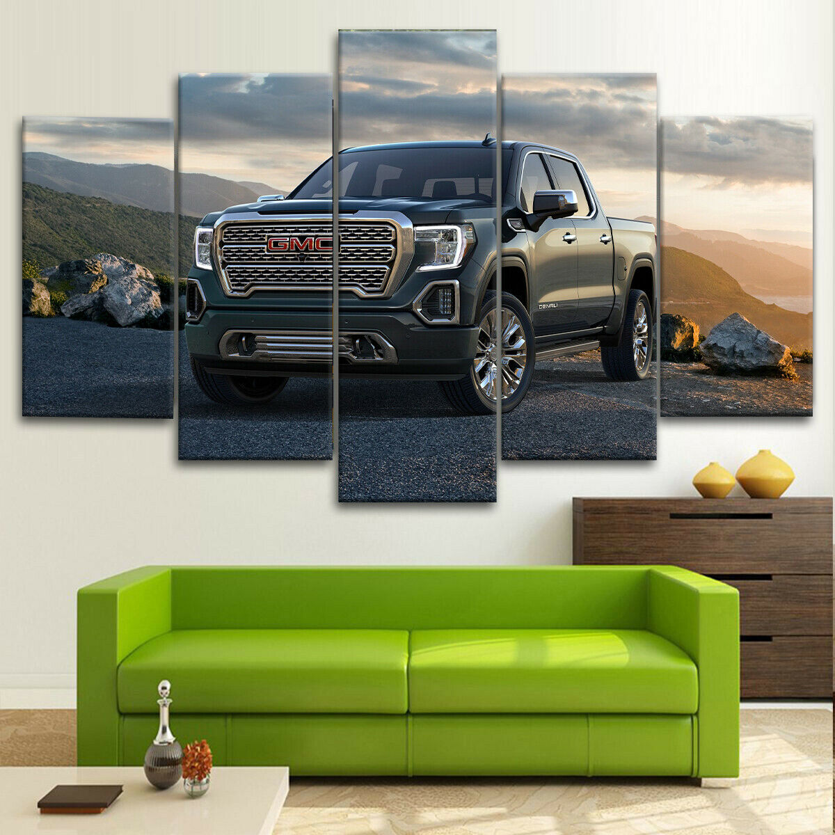Gmc Sierra Pickup Truck Canvas Wall Art