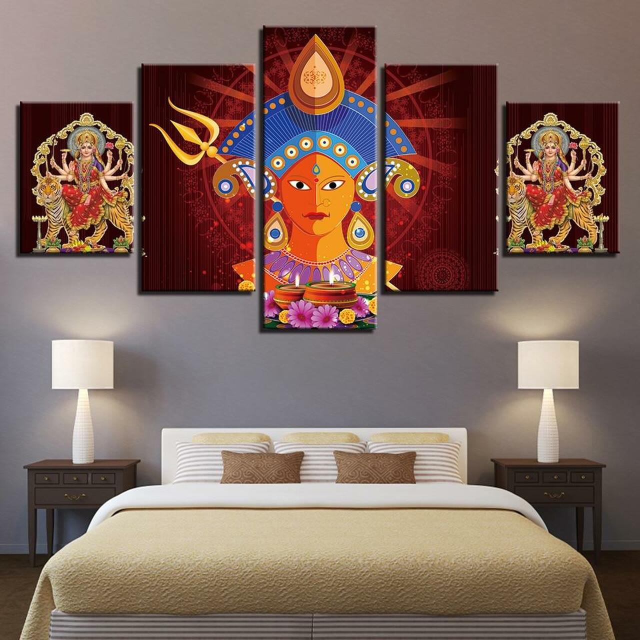 Goddess Vaishno Devi Canvas Wall Art